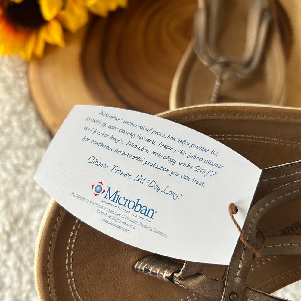 JBU by Jambu Baltimore Vegan Leather Classic Print Flip-Flops – Women’s 7M - Picture 6 of 6